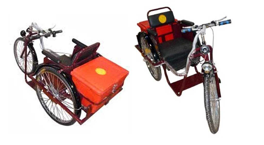 Free solar battery tricycle in Hyderabad